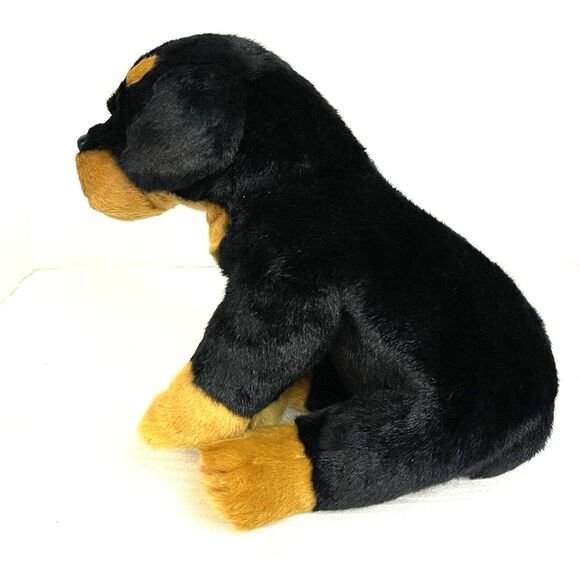 Demdaco Nat & Jules Black Rottweiller Tag Says Large Dog Pet 11” Long 2011 EUC - Picture 7 of 13